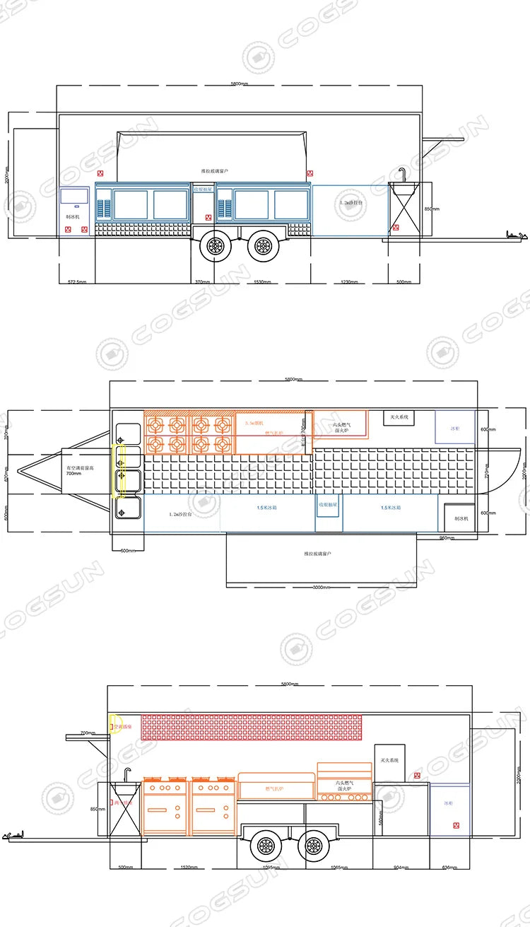 Customized Commercial Food Trucks Concession Food Trailers Street Mobile Food Trucks Fast Food Trailers For Sale USA Europe
