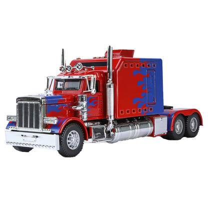 1/24 American Tractor Peterbilt 389 Alloy Simulation Diecast Model Car Collection Christmas Gifts Sound & Light Toys For Kids