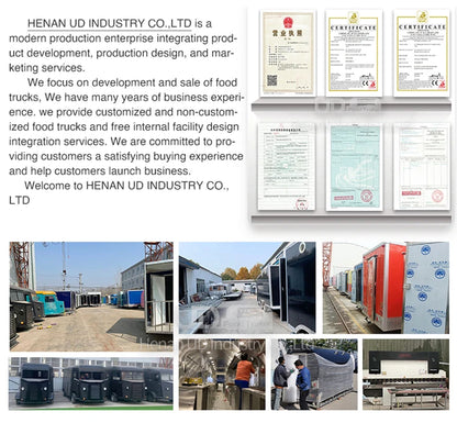 Urdream New Arrival Wholesale Price Food Trucks USA Australia Standard Concession Food Trailer Taco Hamburger Fast Food Truck