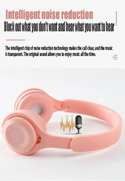 Y08 Macaron Wireless Bluetooth Headphones With Microphone Wired Earphones Gaming Headset Gamer Mp3 Players Choice Kids Gifts