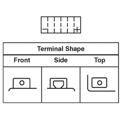 High Performance BRS4L-BS 12v Sealed AGM PowerSport 2 Year Warranty