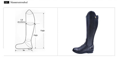 Equestrian Boots Leather Equestrian Supplies Long Boots Riding Equipment Non-slip Ultra Wear Resistant Horse Shoes