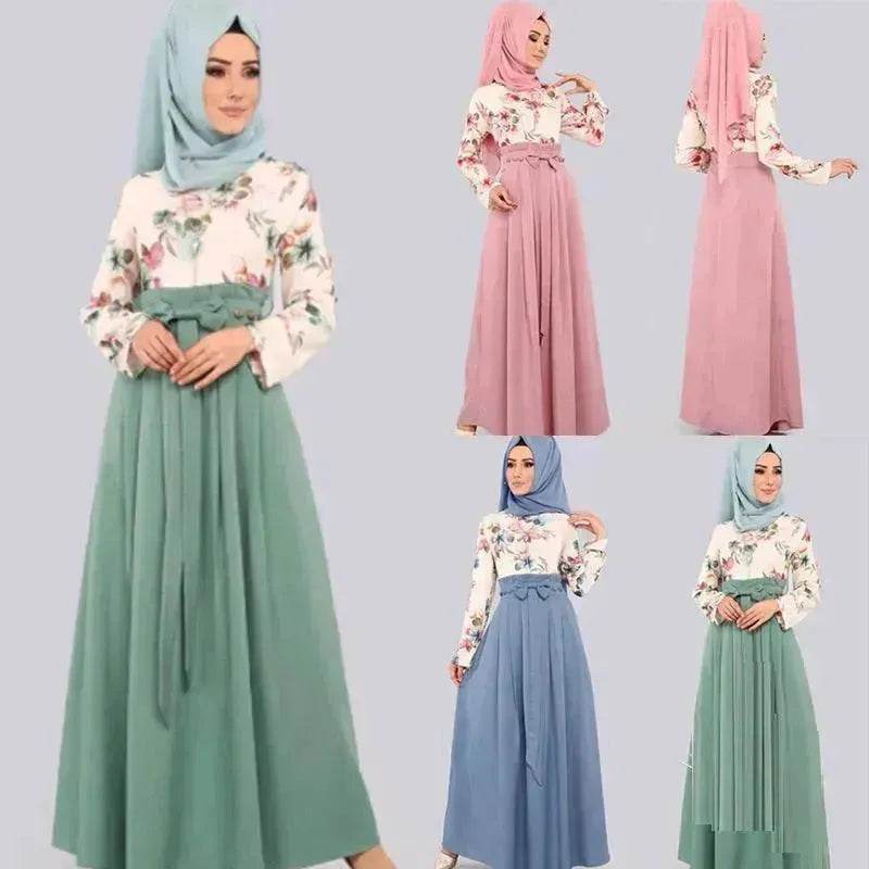 Arab  Print Dress Arab Hot Style