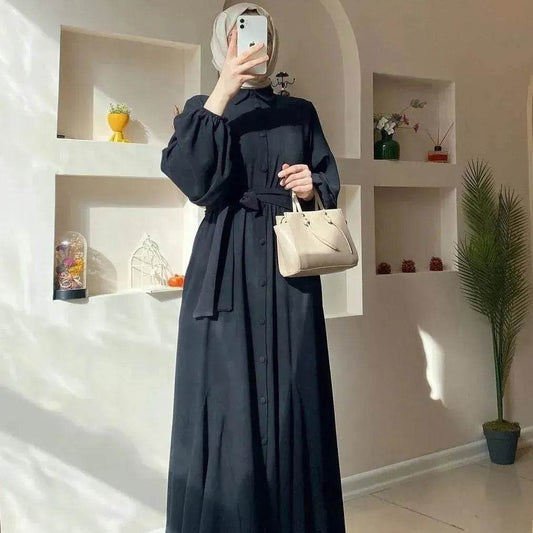 Arab  Solid Color Women's Clothing Dress