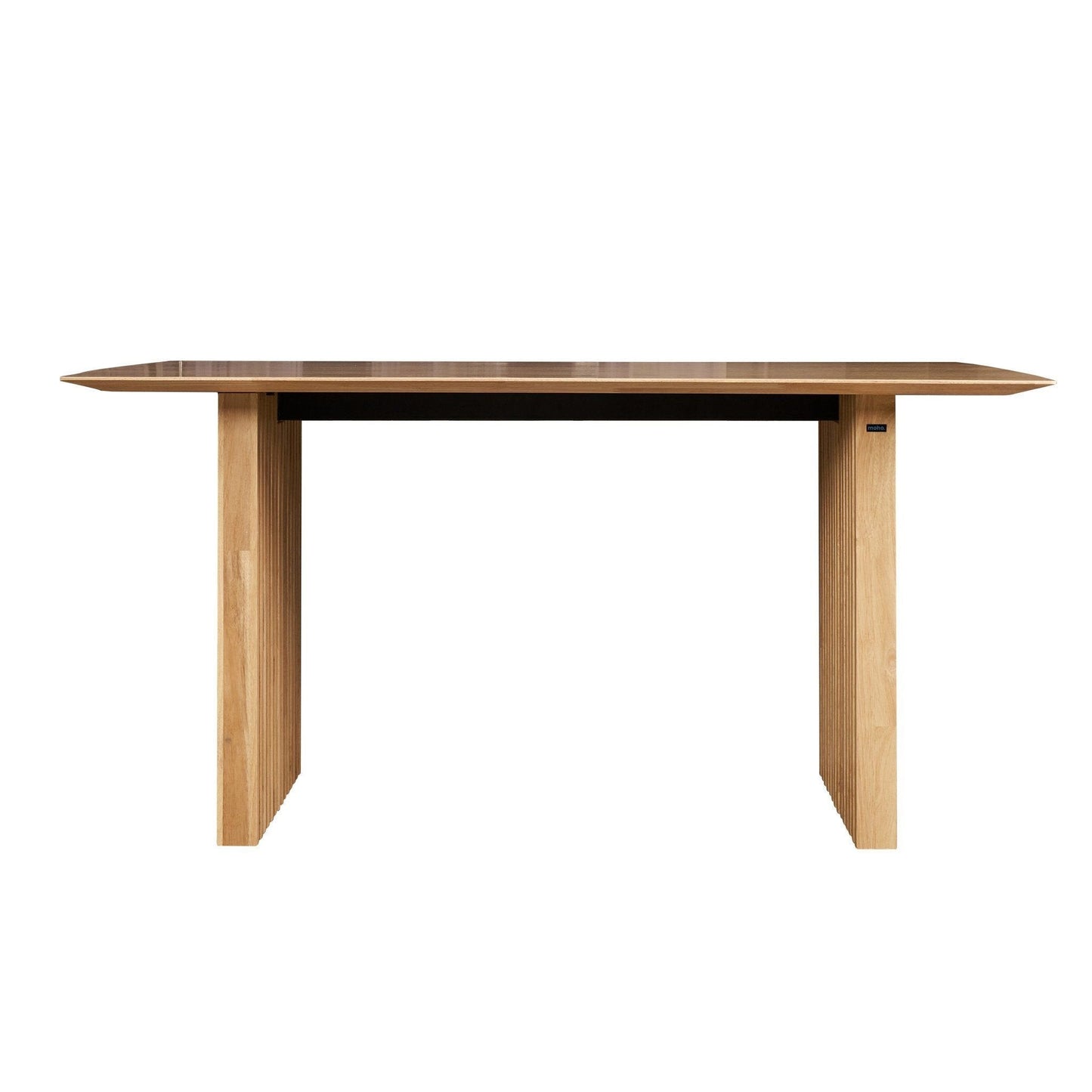 PLANK Modern 6-Seater Natural Oak Veneer Dining Table Solid Wood Legs