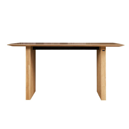 PLANK Modern 6-Seater Natural Oak Veneer Dining Table Solid Wood Legs
