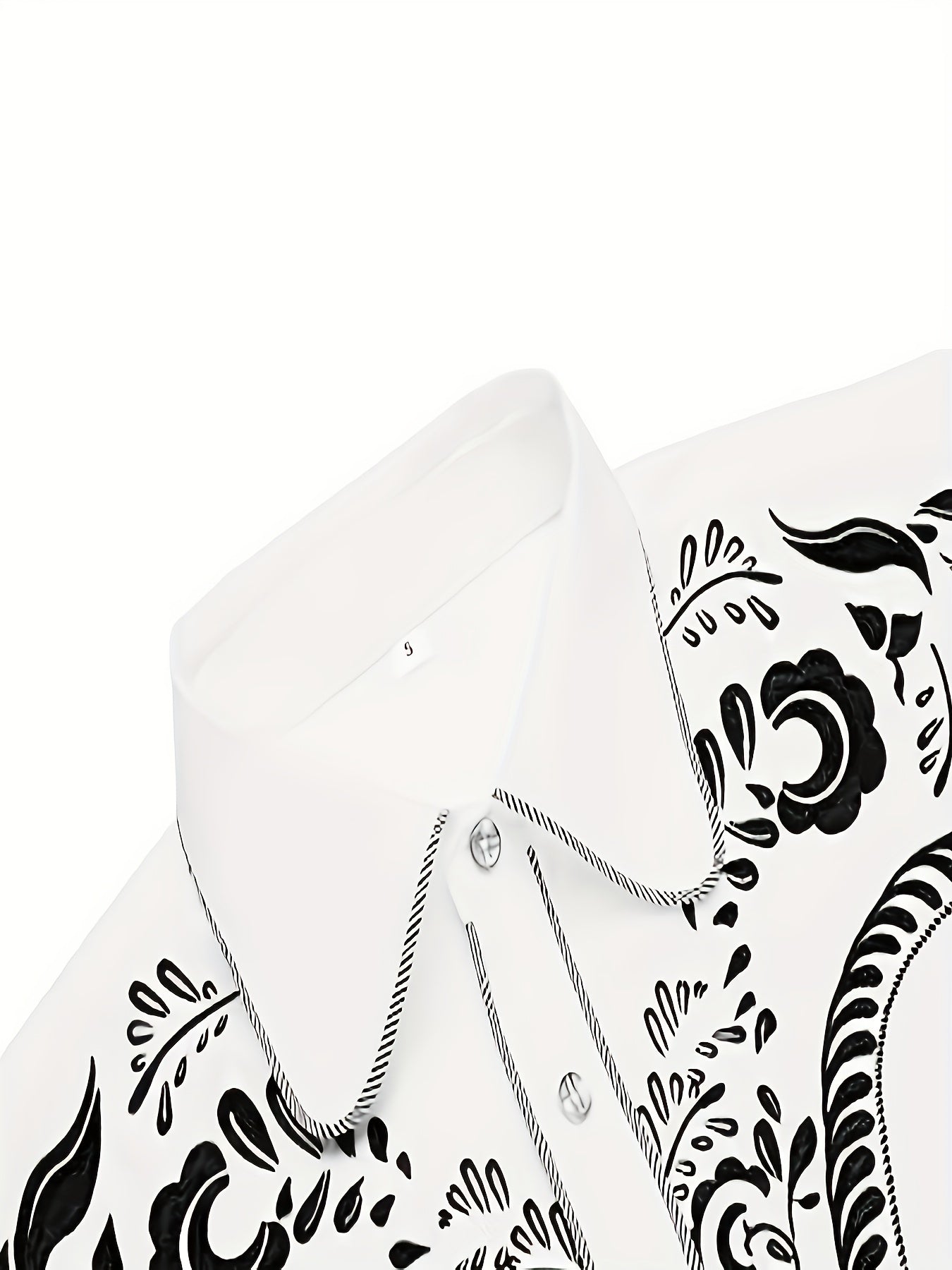 Chemise brodée à manches longues style cowboy western chic - Mélange de coton doux, design élégant, style décontracté pour les vacances de printemps et d'automne - Chemise homme pour activités de plein air, voyages et loisirs