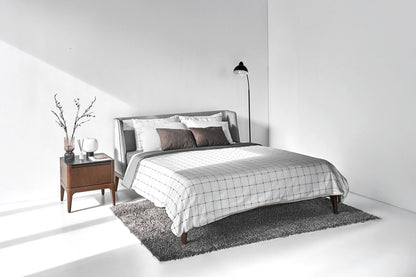 Scarlet Modern Ash Wood Nightstand