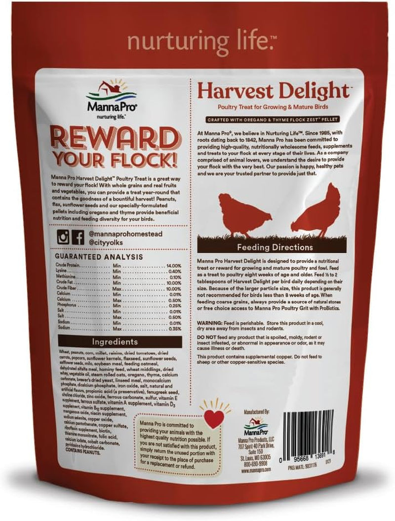 0013690219 Harvest Delight Poultry Treat for Chicken, 2.5-Pound