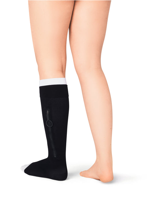 JOBST UlcerCARE 2-Part Compression System with Liners 40+ mmHg Knee High Open Toe With Zipper