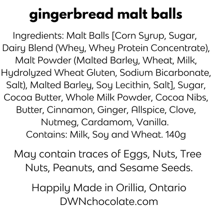 gingerbread malt balls