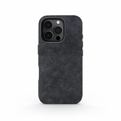 Grey Alcantara Case For iPhone 16