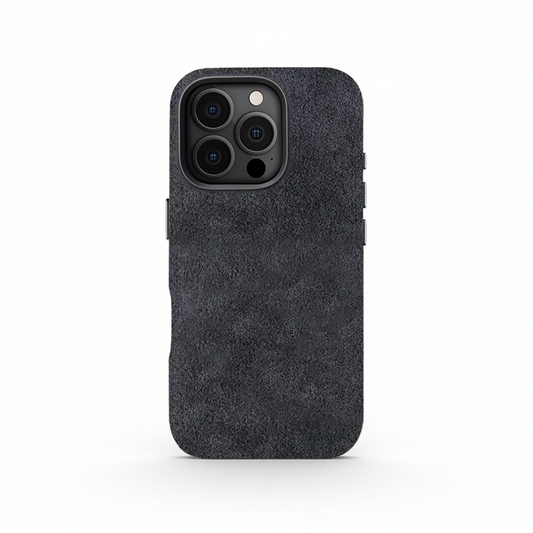 Grey Alcantara Case For iPhone 16 Pro