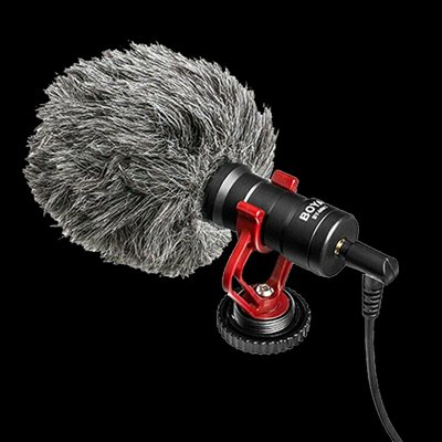 Video Microphone On Camera Shotgun Mic for DSLR Cameras, Camcorders,