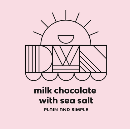 milk chocolate bar with sea salt