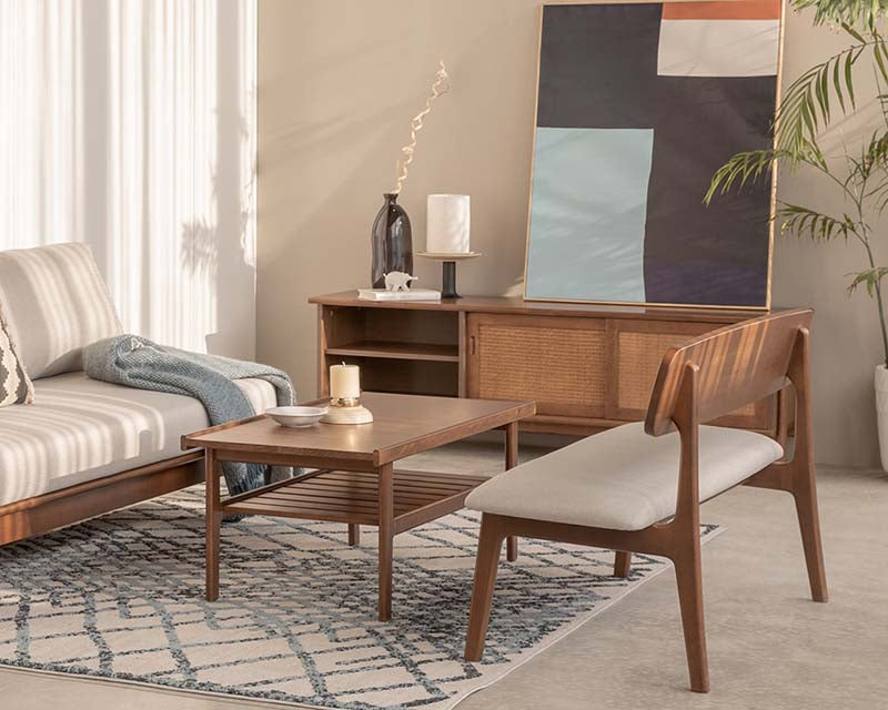 Vline 601 Natural Rubberwood Dining Bench