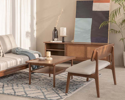 Vline 601 Natural Rubberwood Dining Bench