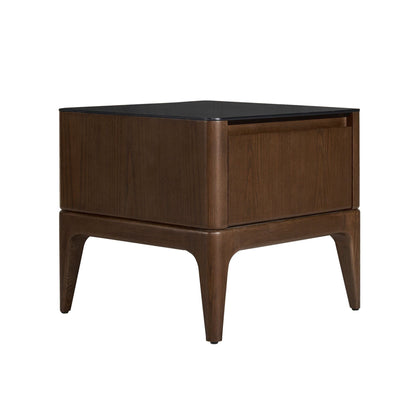 Scarlet Modern Ash Wood Nightstand