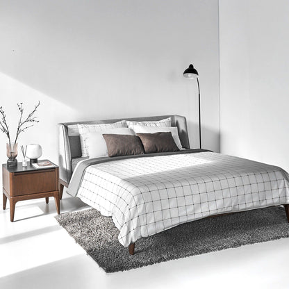 Scarlet Modern Ash Wood Nightstand