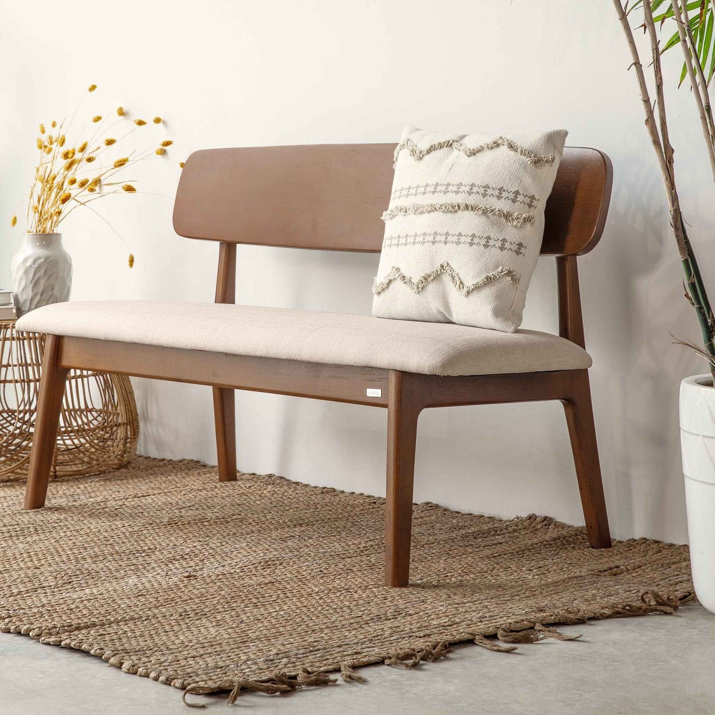 Vline 601 Natural Rubberwood Dining Bench