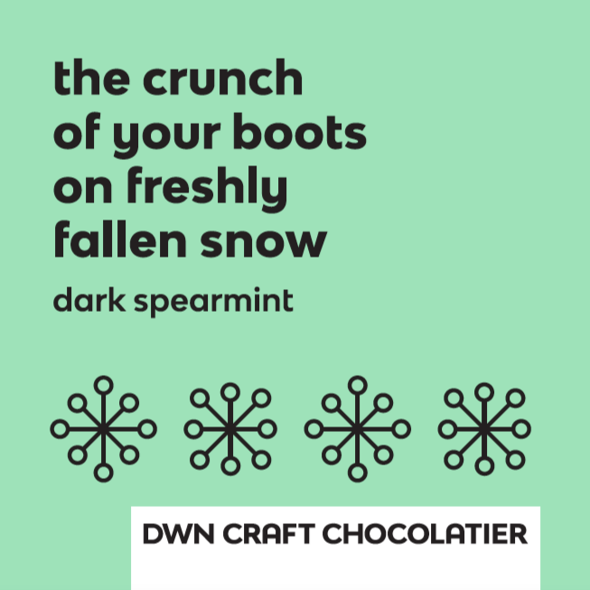 dark chocolate spearmint bar