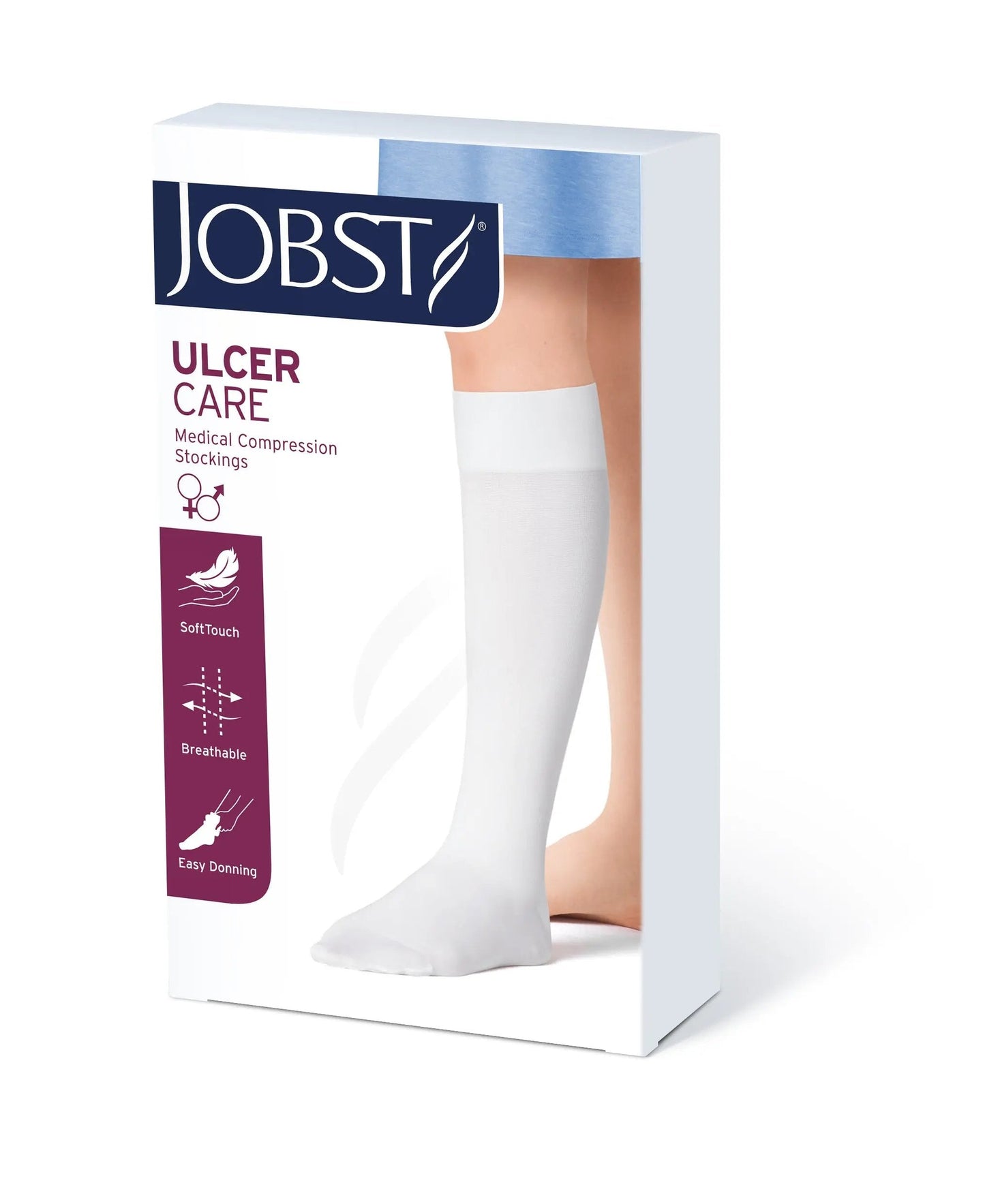 JOBST UlcerCARE 2-Part Compression System Liners 40+ mmHg Knee High Open Toe