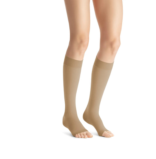 JOBST Opaque Compression Stockings 30-40 mmHg Knee High Open Toe Petite